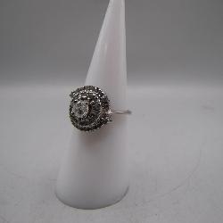 Size 6.5 14k White Gold Marked Ring