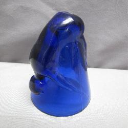 Cobalt Blue Bottoms Up Shot Glass