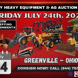 JULY HEAVY EQUIPMENT AUCTION- JULY 24th. 8:30am EST 