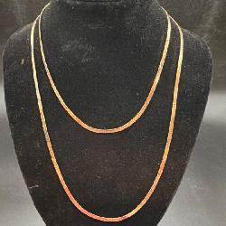 14k Gold Single Chain Necklace