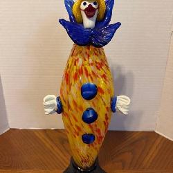  Decorative Murano Glass Clown Figurine Decorative Murano Glass Clown Figurine