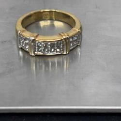 18k Yellow Gold Electroplated (HGE). Ring with