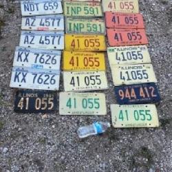 Vtg License Plates