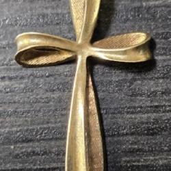 14K Solid Gold Cross Pendant