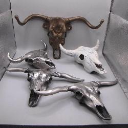 Long Horn Heads, Includes Pewter