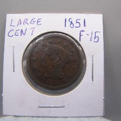 1851 Large Cent Coin
