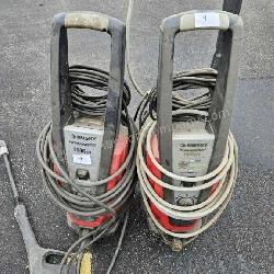 Pair of Husky 1,800 PSI Electric Pressure Washers