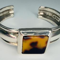 925 Amber Cuff Bracelet