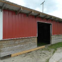 28'x12' livestock shelter