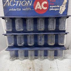 Vintage AC Spark Plugs Display Parts Organizer