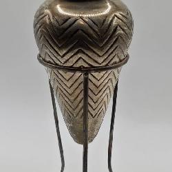 N1 - STERLING SILVER URN VASE WITH STAND (74)