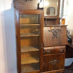 Victorian Oak Side-by-Side Secretary Desk
