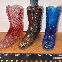 Fenton Glass Boots