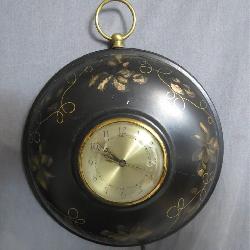 Hanging Clock With Floral Accents
