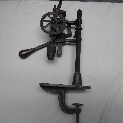Cast Iron Hand-Crank Drill Press