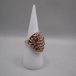 Sterling Silver 925 Marked Filigree Ring, Size 7