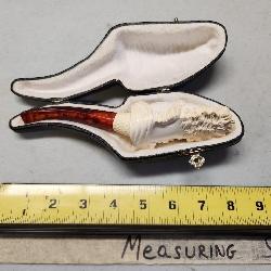 meerschaum pipe and case