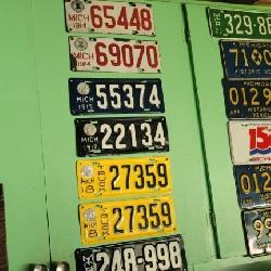 antique license plates 