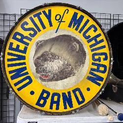 The University of Michigan Rose Bowl Era Drum 