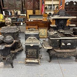 Antique Cast Iron Stoves + Extras & Accessories