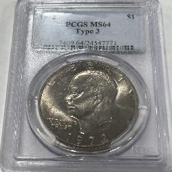 1972 1DOLLAR MS64 TYPE 3