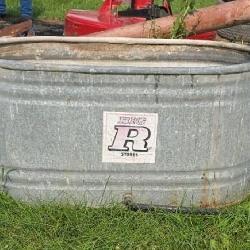 80 gal Galvanized Trough