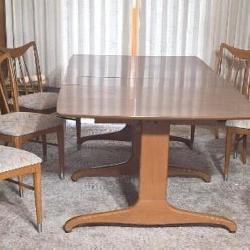 Dyrlund Style Mid-Century Trestle Dining Room