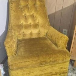 Modern Mid-Century Gold Chair