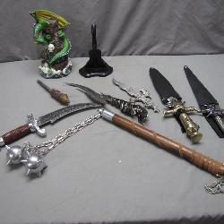 Collectible Dragon-Themed Weaponry Set