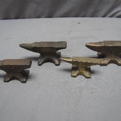 4 Miniature Advertising Anvils