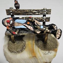Ron Lee Sleeping Clown Sculpture