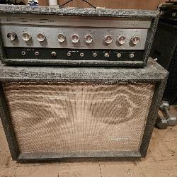 1960s Silvertone1484 Twin Twelve Tube Amp Stack