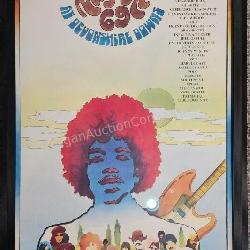Jimi Hendrix Newport 69 Festival Poster - Framed
