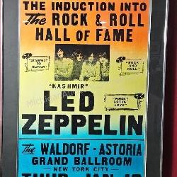 Led Zeppelin Hall of Fame Framed Promo