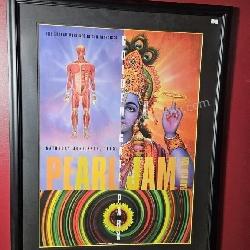 1995 Pearl Jam 1st. Printing Framed Poster