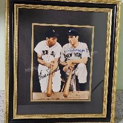Ted Williams & Joe DiMaggio Dual Signed Photo