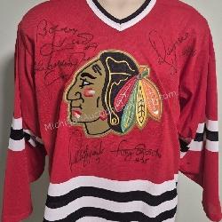 Chicago Black Hawks Multi Signed Jersey Hull Bros.