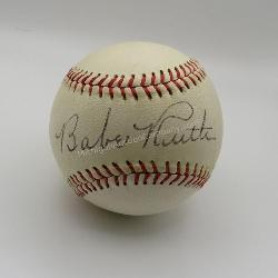 New York Yankees Babe Ruth Signed Baseball w/ PSA