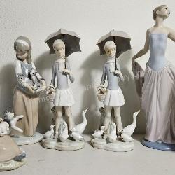 6 ct. Lladro Figurines w/ Dancer, Little Bo Peep