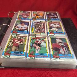 1986 Topps Football Card Collection Featuring Various Players