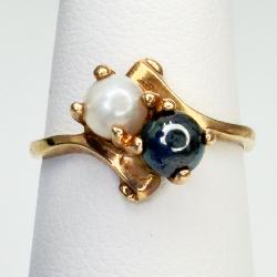 VTG 10KT Yellow Gold Pearl Ring