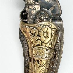 VTG Sterling Silver Six Shooter Pendant