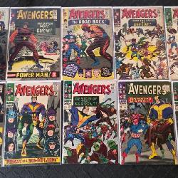 1511 The Avengers - # 17, 21, 22, 24, 26, 29, 30, 32, 33, 34