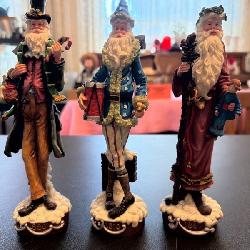 Three 1993 Galleria Lucchese Santa Figurines by Roman, Inc.
