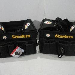 (2) *NEW* STEELERS TOOL BAGS 12X9X9