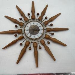 Vintage Seth Thomas Starburst Clock