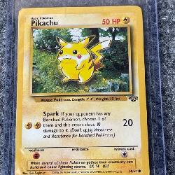 1999 Jungle Set Pokemon Pikachu Card, Unlimited, #60/64 In Sleeve