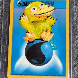 1999 Pokemon No. 102 Black Star Promo Card With Hand-Painted Psyduck In Sleeve