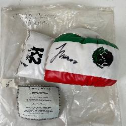 Signed Julio Cesar Chavez Mexican Flag Boxing Glove by K2