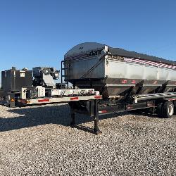 2015 Adams Stainless 32’ Steel 3-Compartment Tender Trailer w/ Self-Contained Diesel Engine & Discharge Auger